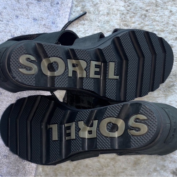 Sorel Joanie II Cage Wedge Sandal Black Size8 - Picture 4 of 5